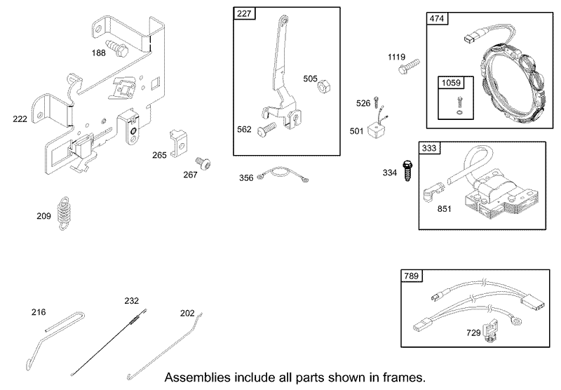 Governor Assembly Briggs and Stratton 280H07 0166 E1