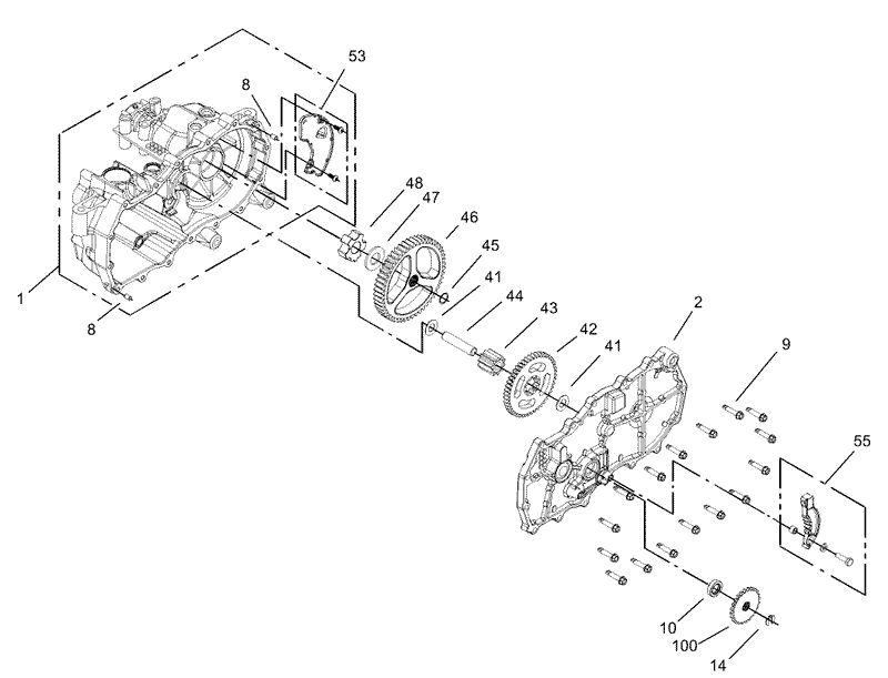 Housing Assembly LH Hydrostat No 105 3492