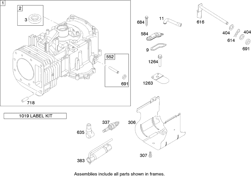 Cylinder Assembly Briggs and Stratton 280h07 0166 e1