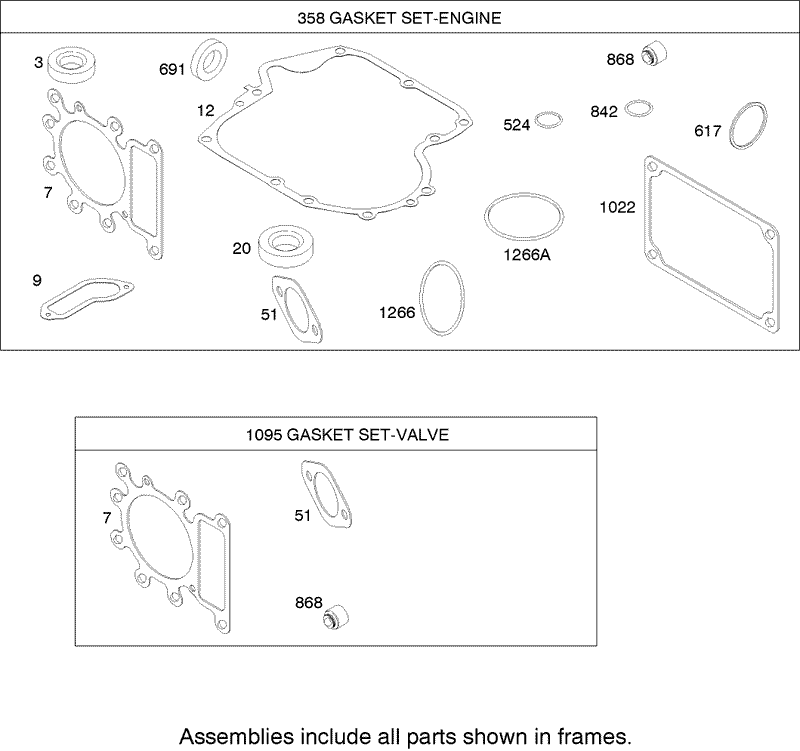 Gasket Assembly Briggs and Stratton 280h07 0166 e1