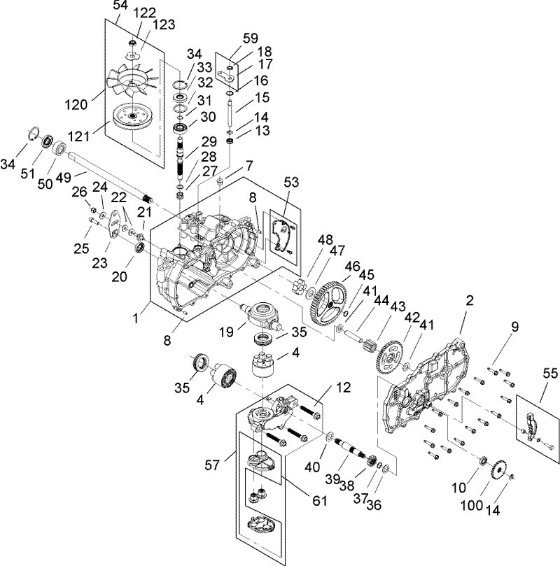 LH Hydrostat Assembly Part No 107 2465