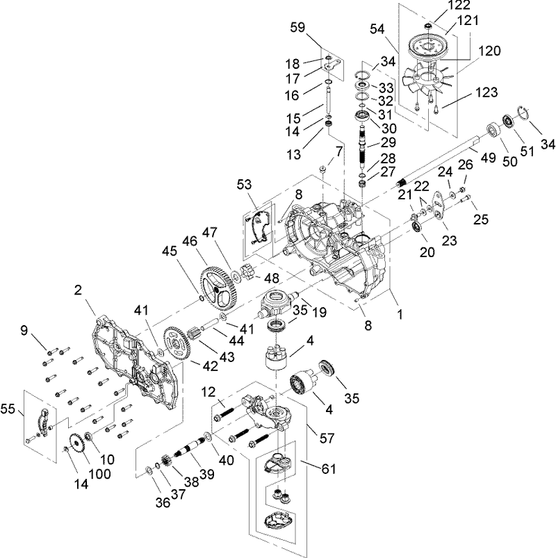 RH Hydrostat Assembly Part No 107 2466