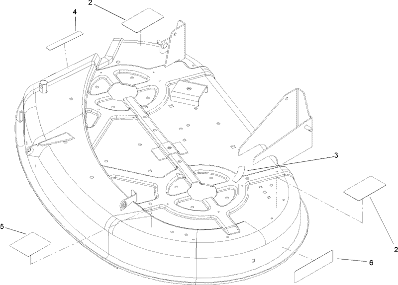 38 Inch Deck Decal Assembly No 107 9139