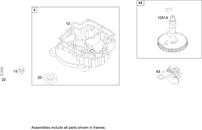 Crankcase Assembly Briggs and Stratton 280h07 0166 e1