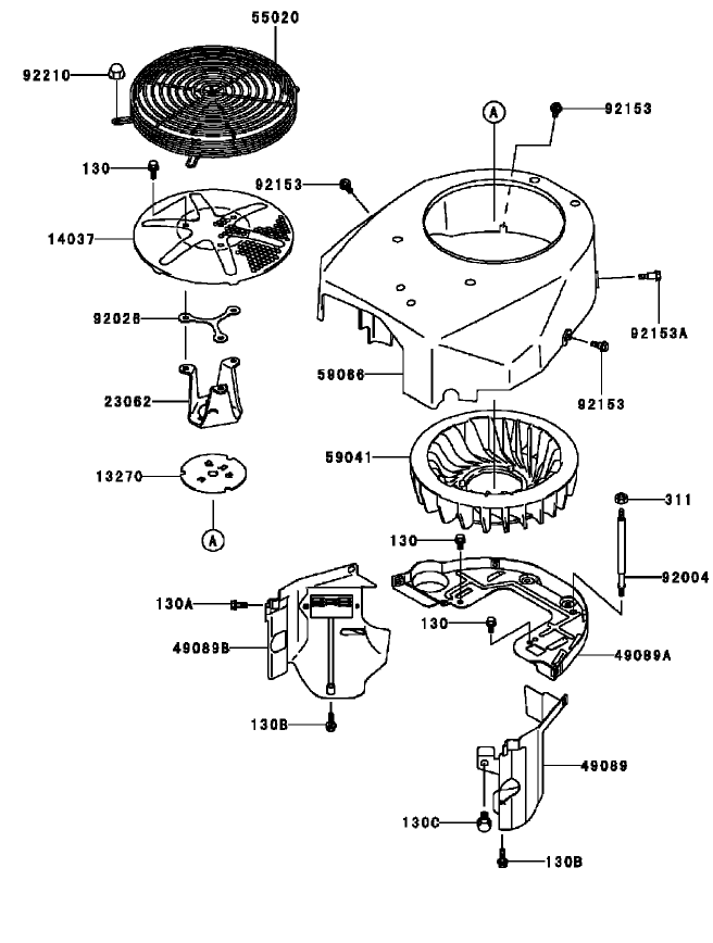 Cooling Equipment Assembly Kawasaki FH531V AS11
