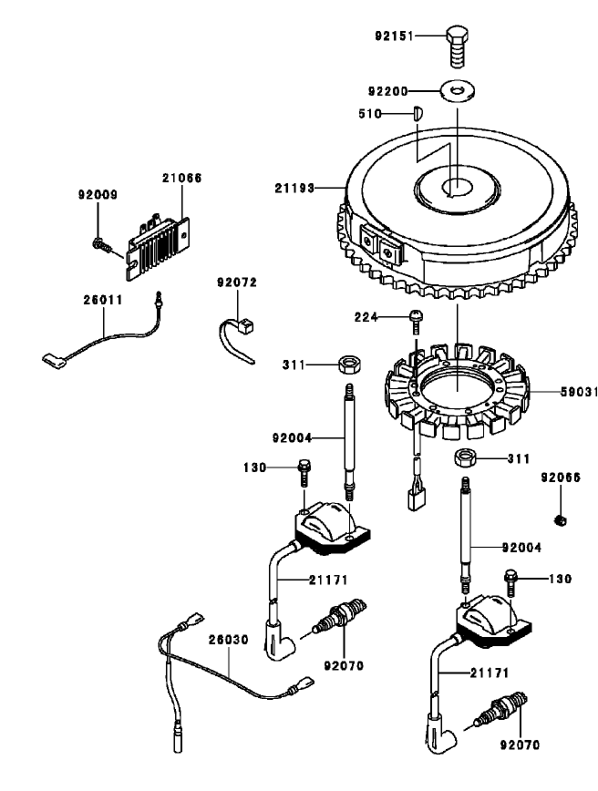 Electric Equipment Assembly Kawasaki FH531V AS11