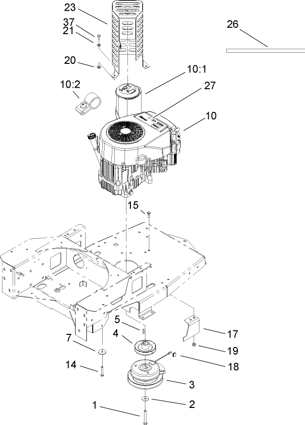 Engine and Clutch Assembly
