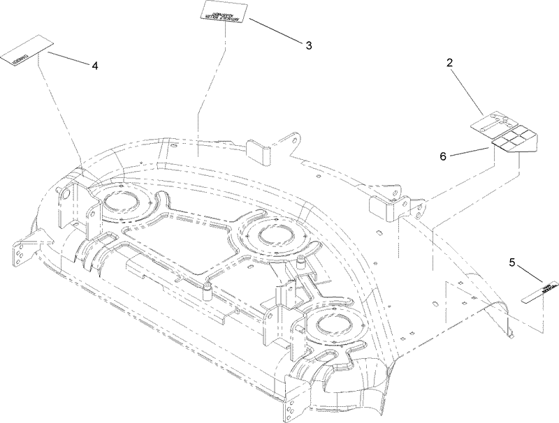 44in Deck and Decal Assembly No 105 6967