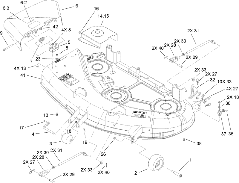 44in Deck Assembly