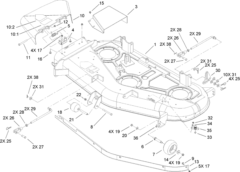 52in Deck Assembly