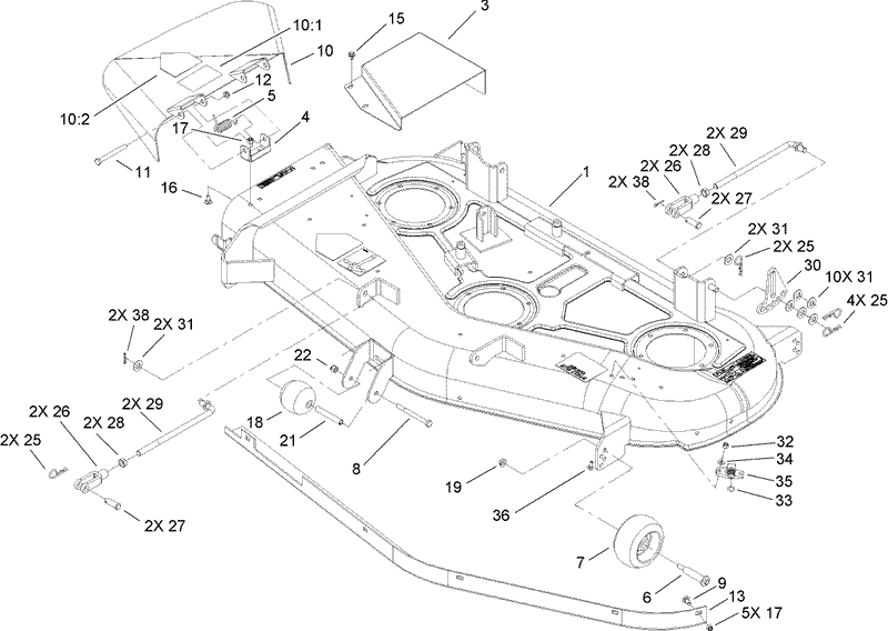 52 Inch Deck Assembly
