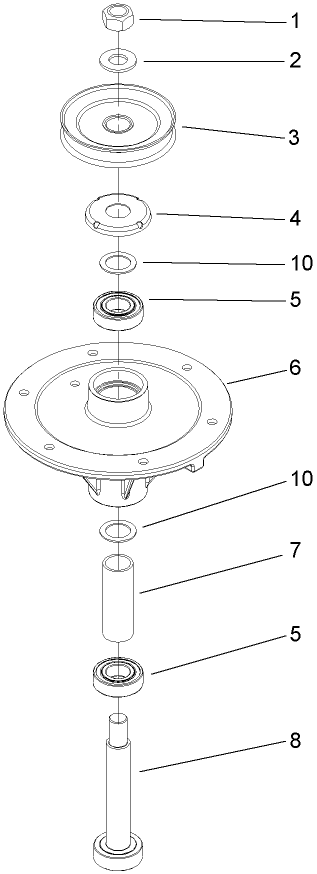Spindle Assembly No 110 9962