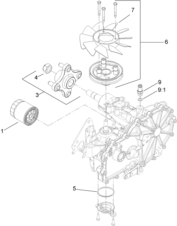 RH Transmission Assembly No 116 1204