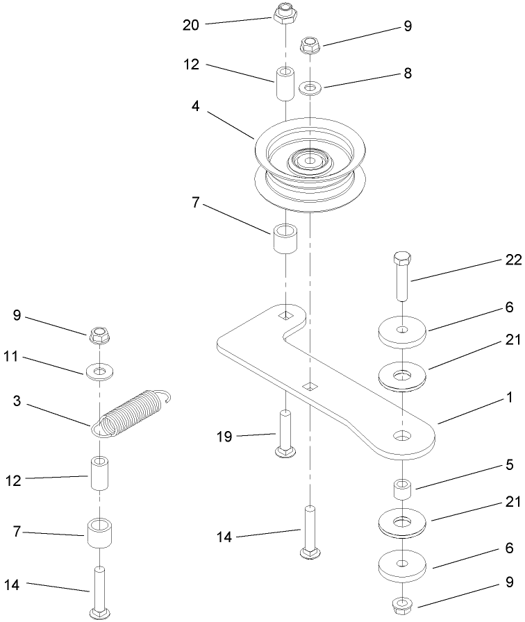 Idler Assembly No 112 3787
