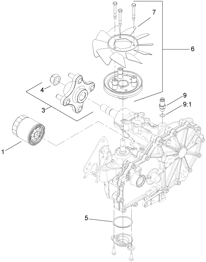 RH Transmission Assembly No 109 5846