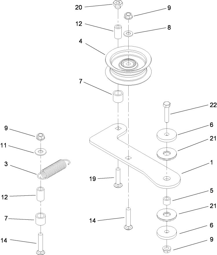 Idler Assembly No 112 3787