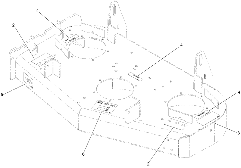 Deck Decal Assembly No 112 3843