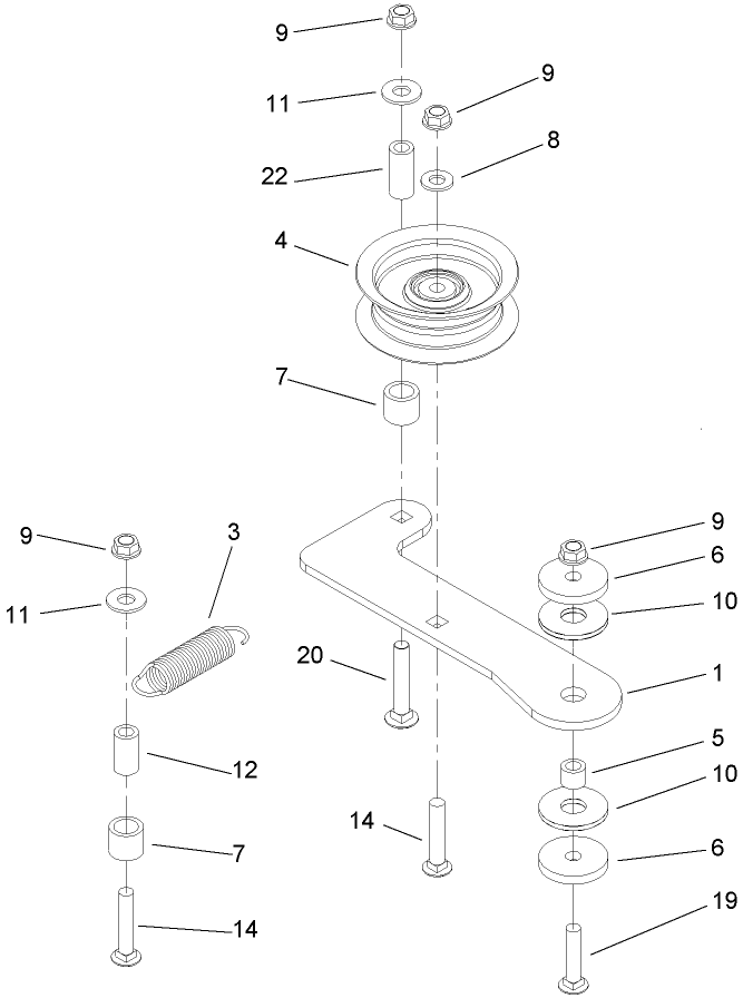 Idler Assembly No 114 0474
