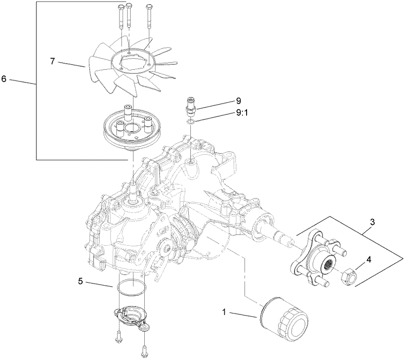 LH Transmission Assembly No 109 2241
