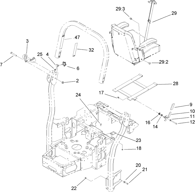 Roll Over Protection System Assembly No 107 8093