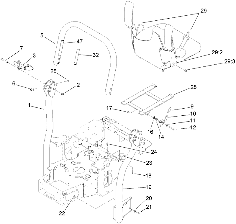 Roll Over Protection System Assembly No 107 8093
