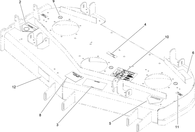 Deck Decal Assembly No 107 1693