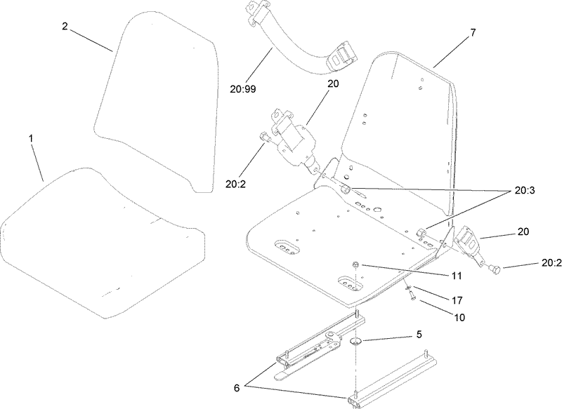 Seat Assembly No 110 5738