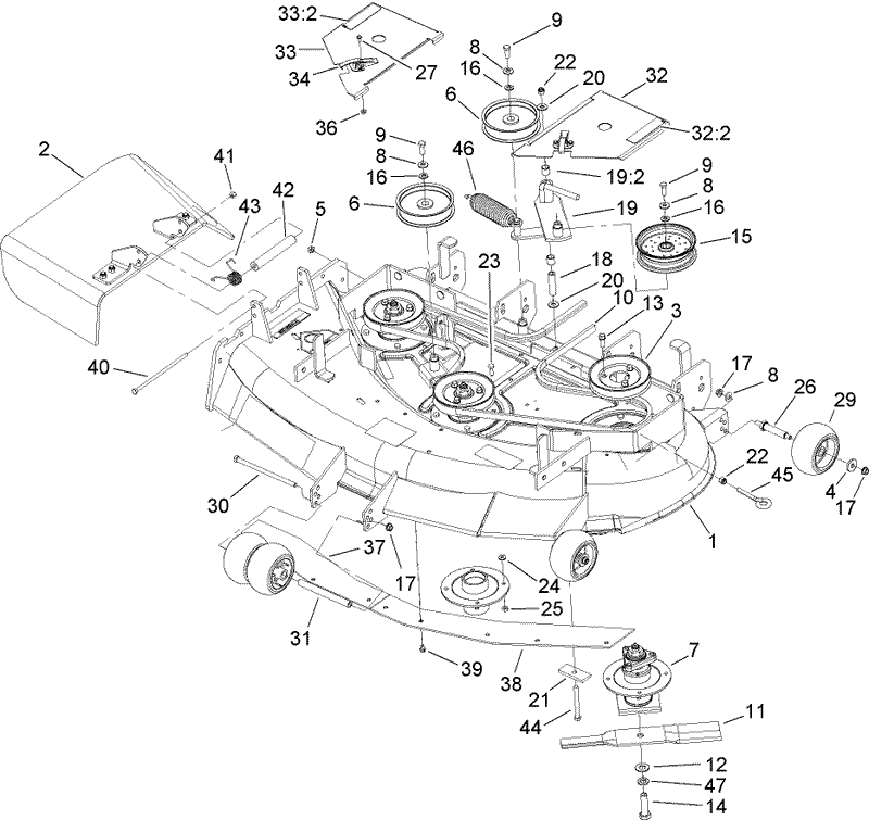 Deck Assembly No 107 8562