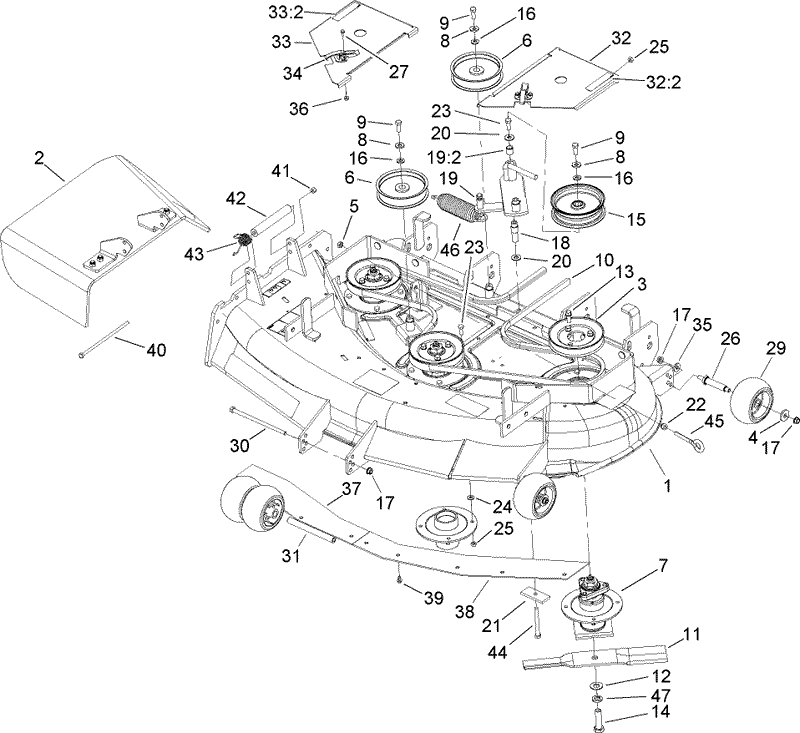 Deck Assembly No 107 1678