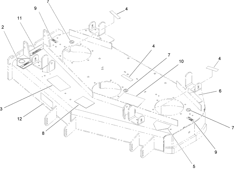 Deck Decal Assembly No 107 1666