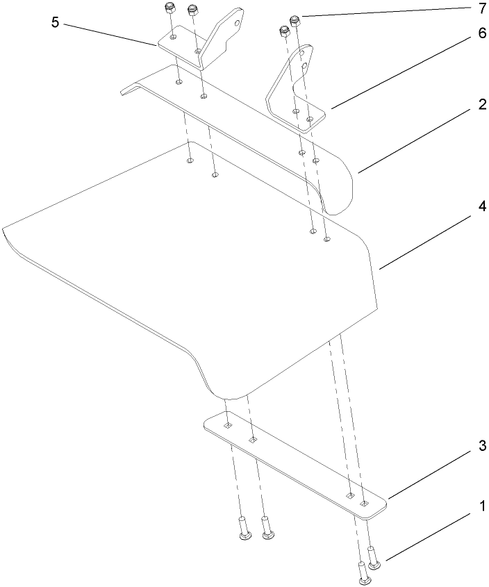Rubber Deflector Assembly No 108 4060