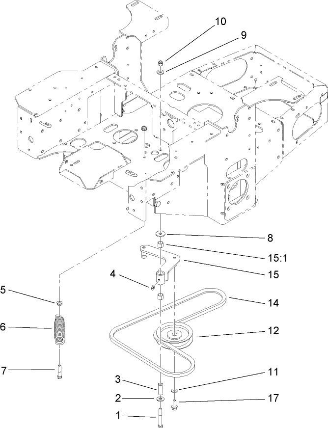 Pump Idler and Belt Assembly