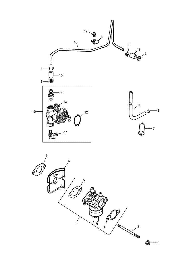 Fuel System Assembly Kohler CV493S 27528