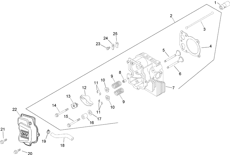 HeadValveBreather Assembly Kohler CV493S 27528