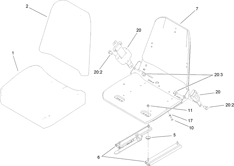 Seat Assembly No 110 0443