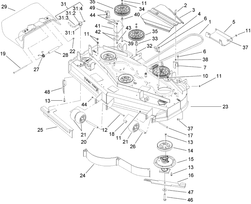Deck Assembly No 107 1670