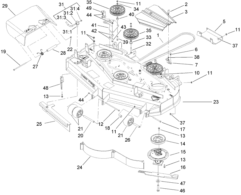 Deck Assembly No 107 1670