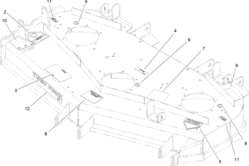 Deck Decal Assembly No 107 1669