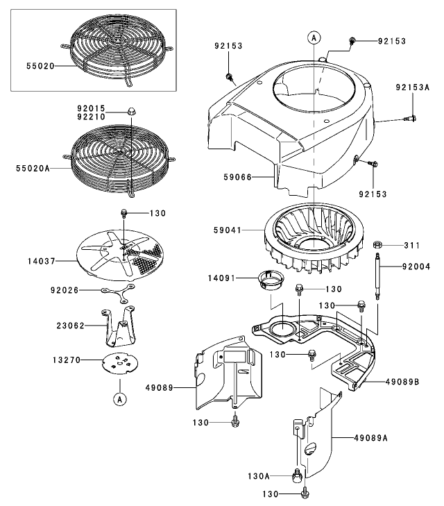 Cooling Equipment Assembly Kawasaki FH680V AS21
