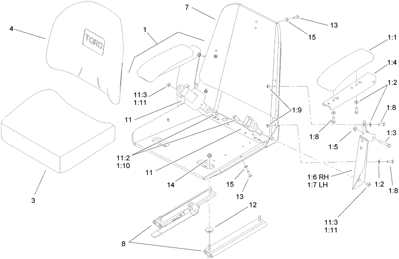 Seat Assembly No 110 0446