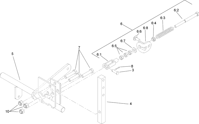 Left Hand Motion Control Assembly No 109 3912