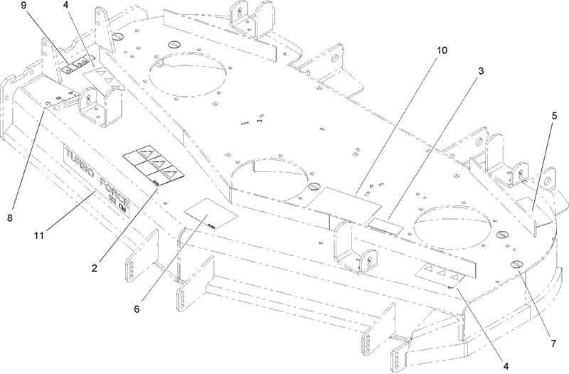 Deck Decal Assembly No 107 1668