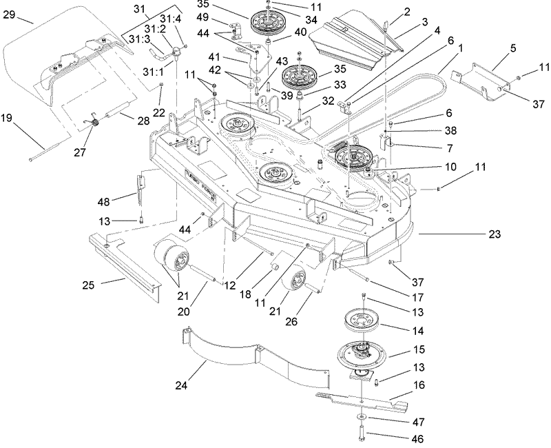 Deck Assembly No 107 1671