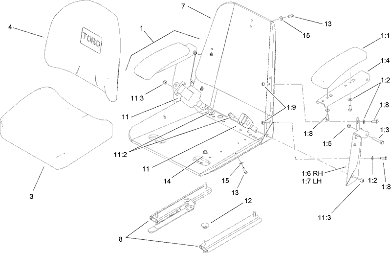 Seat Assembly No 110 0446