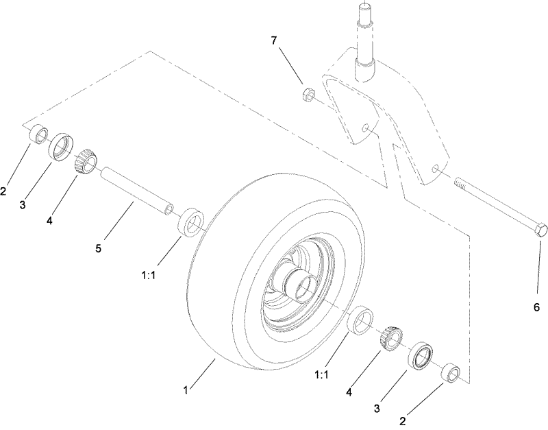 Caster Wheel Assembly No 110 5745