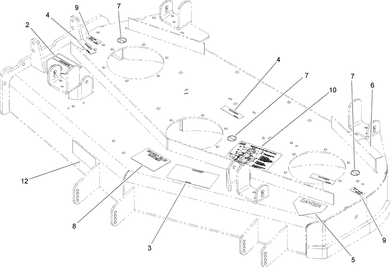 Deck Decal Assembly No 107 1666