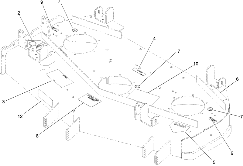 Deck Decal Assembly No 107 1666
