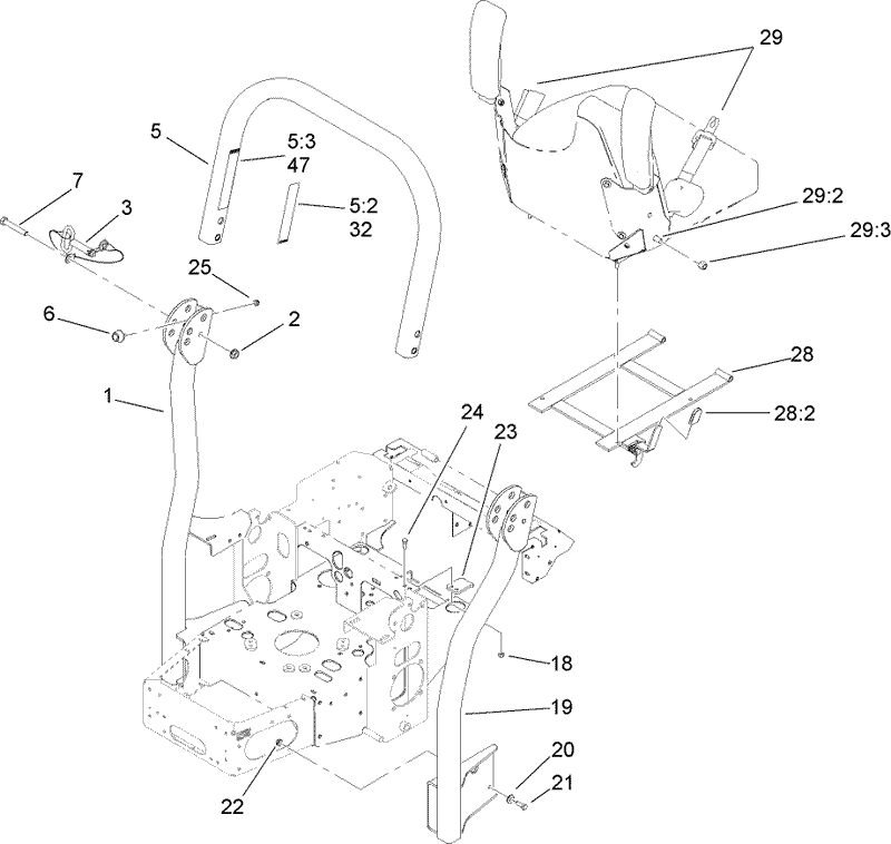 Roll Over Protection System Assembly No 107 8093
