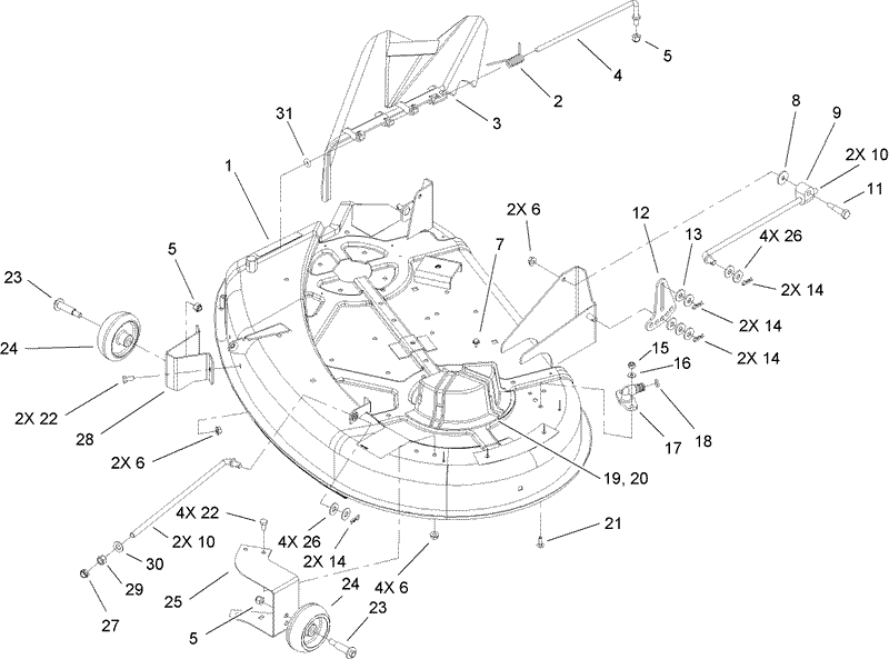 38in Deck Assembly
