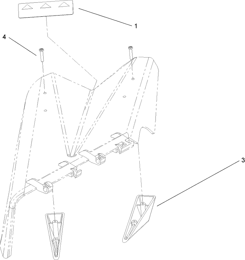Deflector Assembly No 93 7695